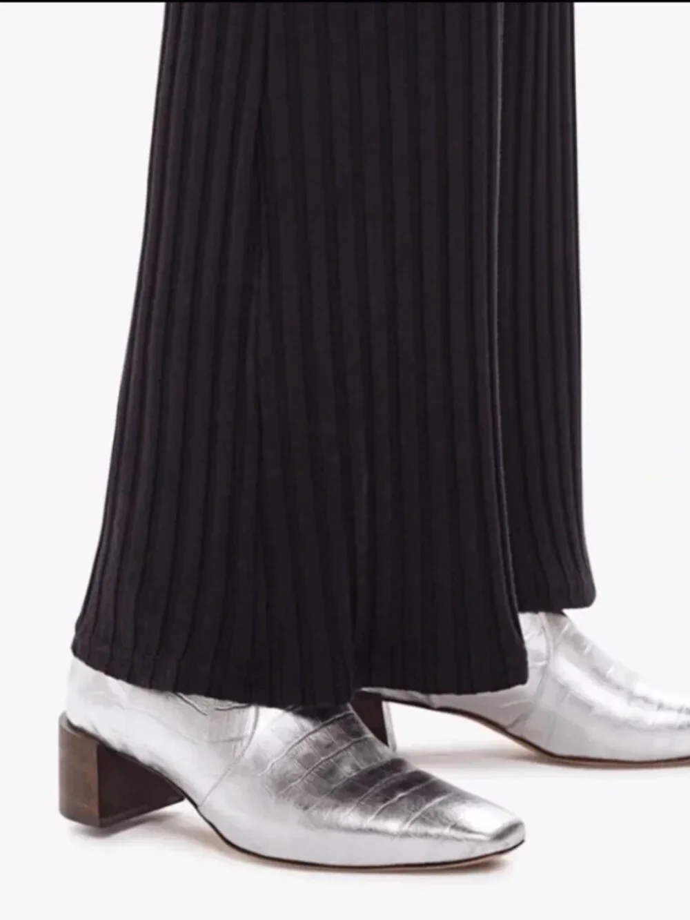 MOTHER The Quickie Roller Hover Ribbed Pants - Picture 3 of 8